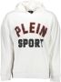 Plein Sport Witte Katoenen Sweater met Capuchon en Print White Heren - Thumbnail 1