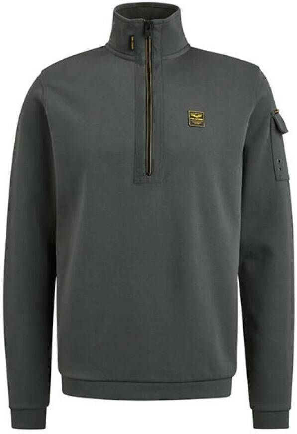 PME Legend Interlock Jersey Half Zip Pullover Blauw Heren