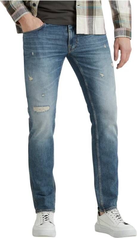PME Legend Nightflight Jeans Blauwe Wassing Rechte Denim Blauw Heren