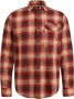 PME LEGEND Heren Overhemden Long Sleeve Shirt Ctn Twill Check Rood - Thumbnail 4
