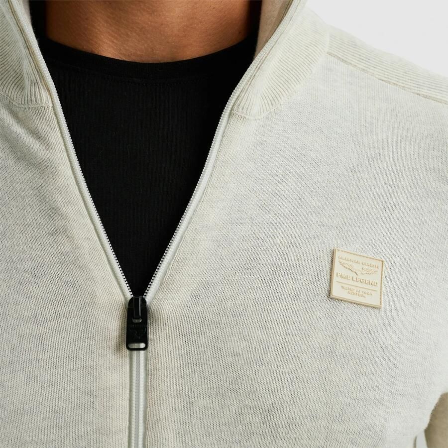 PME Legend Buckley Zip Cardigan Beige Heren