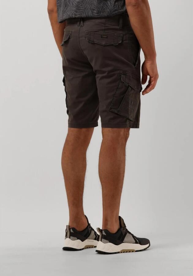 PME Legend Donkergrijze Korte Broek Cargo Shorts Stretch Broken Twill - Foto 6