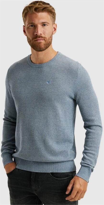 PME LEGEND Heren Truien & Vesten R-neck Cotton Modal Blauw - Foto 7