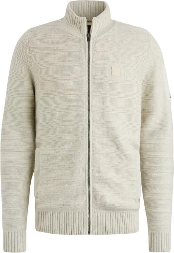PME Legend Gebreide Katoenen Ritsjas Beige Heren - Foto 4