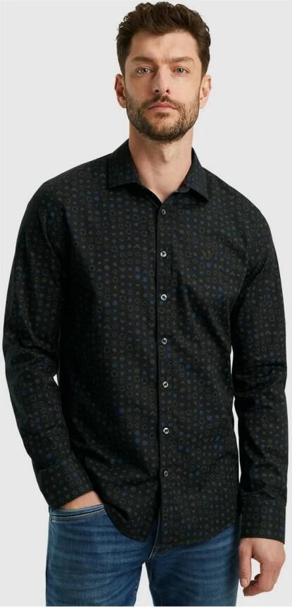 PME Legend Gedrukte Poplin Overhemd Lange Mouw Multicolor Heren - Foto 2
