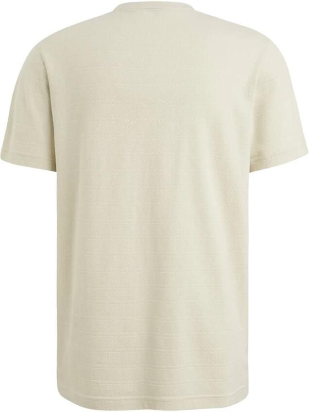 PME LEGEND Heren Polo's & T-shirts Short Sleeve R-neck Jacquard Stripes Beige - Foto 7