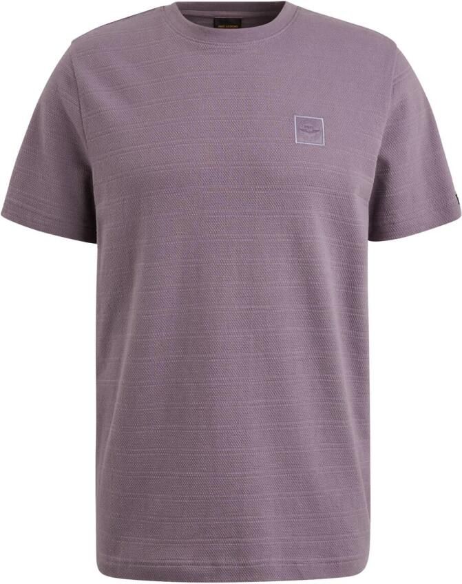 PME Legend Gestreept korte mouw R-hals T-shirt Purple Heren - Foto 2