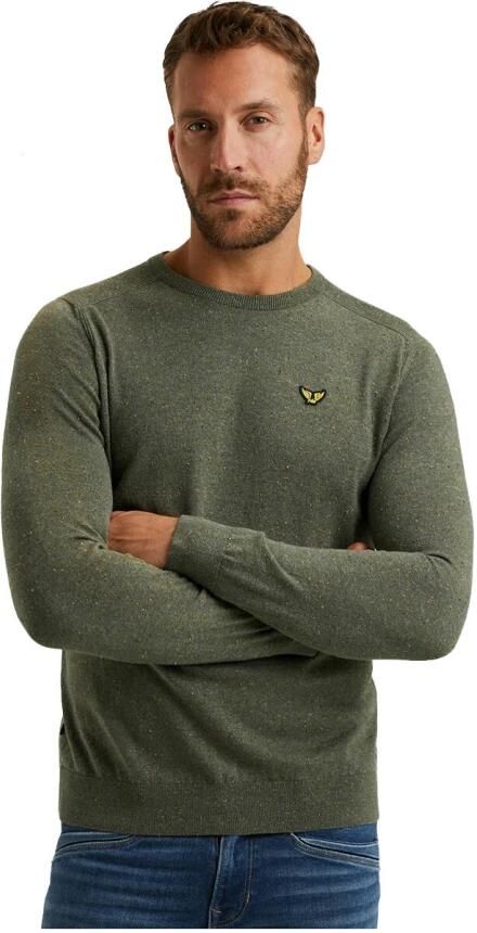 PME Legend Katoen R-neck Pullover Green Heren - Foto 3