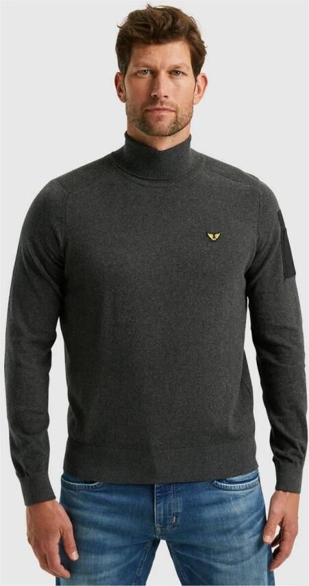PME LEGEND Heren Truien & Vesten Turtleneck Cotton Knit Antraciet - Foto 6
