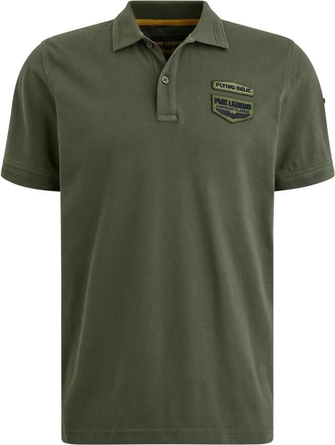 PME Legend Korte Mouw Polo Badges Green Heren - Foto 2