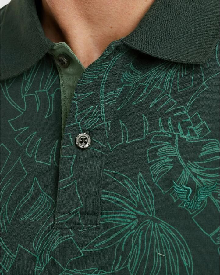 PME Legend Korte Mouw Polo Single Jersey Green Heren - Foto 3