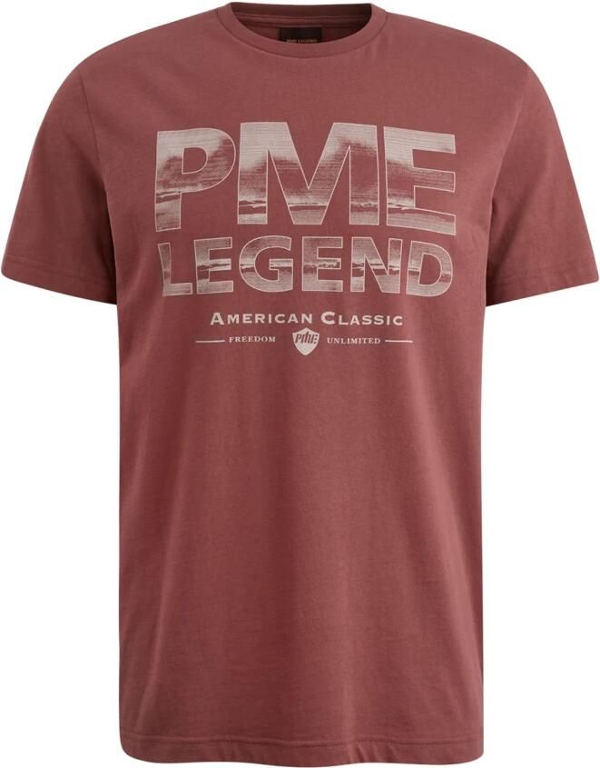 PME Legend Korte Mouw R-hals Jersey T-shirt Brown Heren - Foto 2