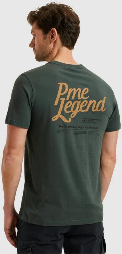 PME Legend Korte Mouw R-hals Jersey T-shirt Green Heren - Foto 4