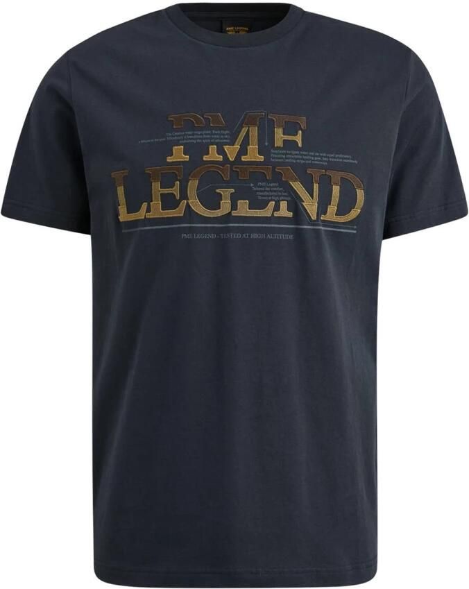 PME Legend Korte Mouw R-Neck Jersey T-shirt Blue Heren - Foto 4
