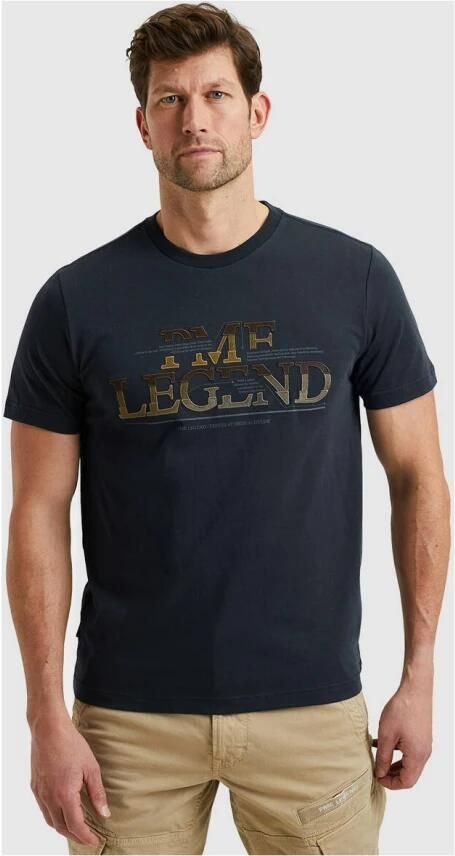 PME Legend Korte Mouw R-Neck Jersey T-shirt Blue Heren - Foto 2
