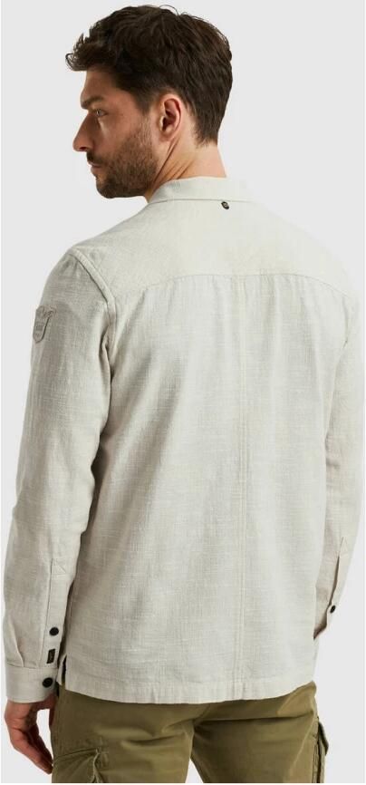 PME Legend Lange Mouw Slub Shirt Psi2502228 Beige Heren - Foto 12