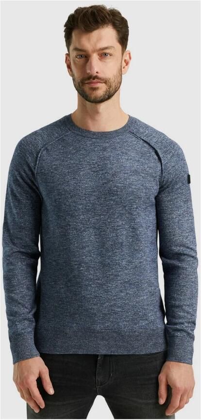 PME Legend R-neck soft blend pullover Blue Heren - Foto 4