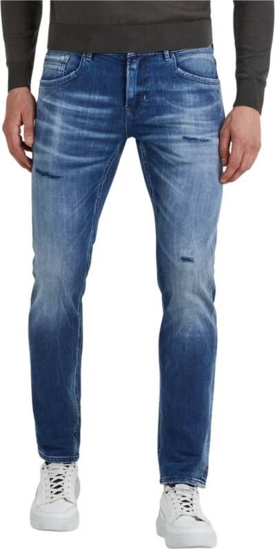 PME Legend Tailwheel slim fit jeans met repair marks