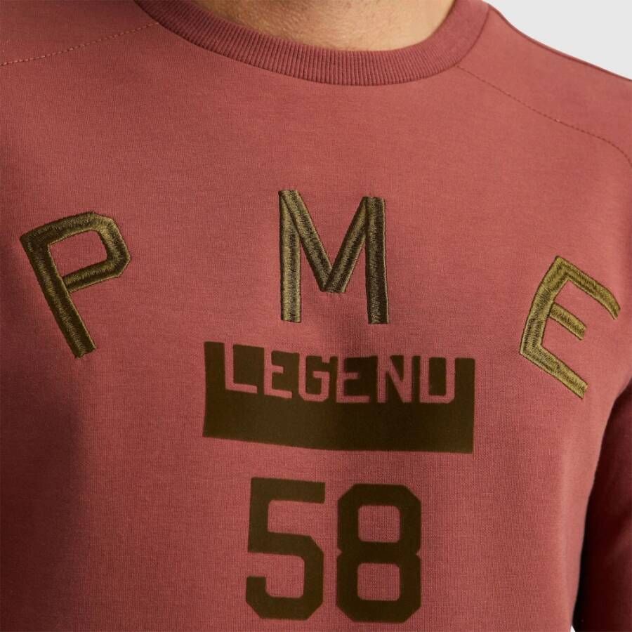 PME Legend Sweater Henna Rood Roze Heren