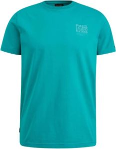 PME Legend T-Shirt- PME S S R-Neck Cotton Elastan Jersey Groen Heren