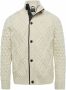 PME Legend Zip jacket heavy knit mixed yarn bone white Beige Heren - Thumbnail 3