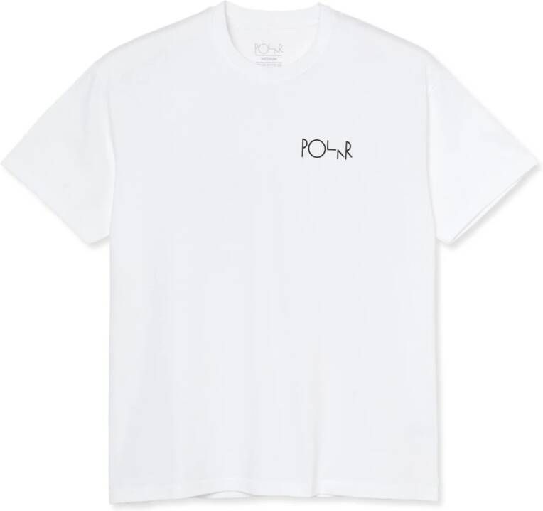 Polar Skate Co. Stroke Logo Tee Wit White Heren