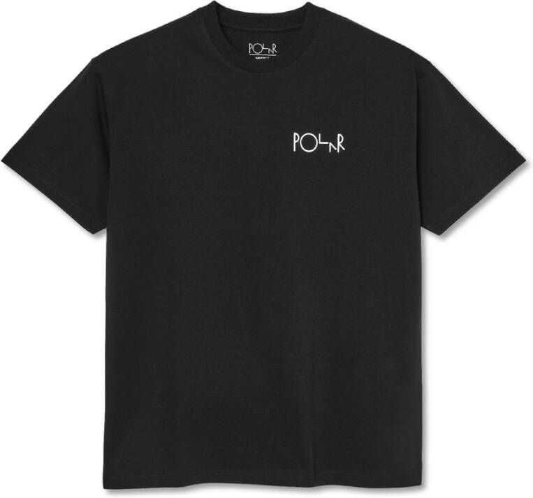 Polar Skate Co. Stroke Logo Tee Zwart Katoen T-Shirt Black Heren