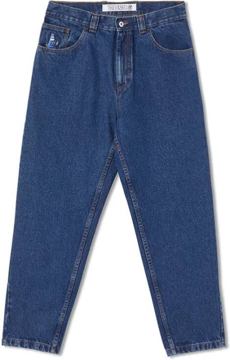 Polar Skate Co. Unisex Katoenen Denim Jeans Blauw Heren