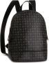 Pollini Heritage Print Zwarte Rugzak met Zwarte Inzetstukken Black Dames - Thumbnail 3