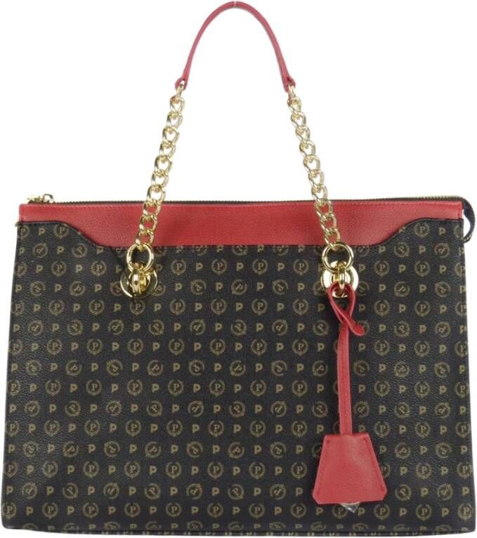 Pollini Stijlvolle handtas met HERITAGE-stof Black Dames