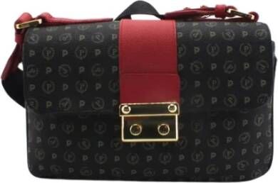 Pollini Elegante Cross Body Tas met Iconische Print Zwart Dames