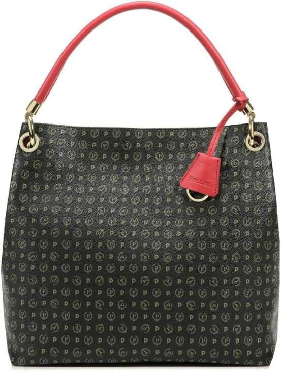Pollini Elegante Heritage Schoudertas in Zwart Black Dames