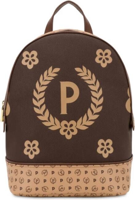 Pollini Exclusieve Tag-Si Capsule Collectie Rugzak Bruin Dames