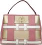 Pollini Geometrische Multikleurige Handtas met Gouden Metalen Logo Roze Dames - Thumbnail 1