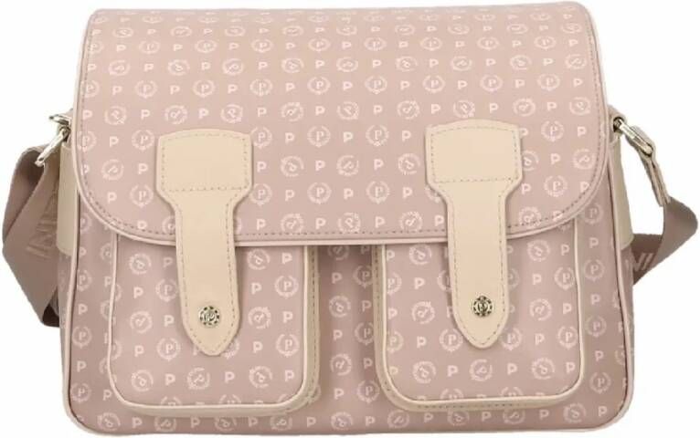 Pollini Grote Beige Messenger Tas uit de Heritage Soft Touch Capsule Collectie Beige Dames