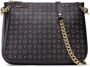 Pollini Heritage Print Dubbele Pouch Schoudertas Black Dames - Thumbnail 1