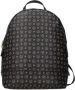 Pollini Heritage Print Zwarte Rugzak met Zwarte Inzetstukken Black Dames - Thumbnail 1