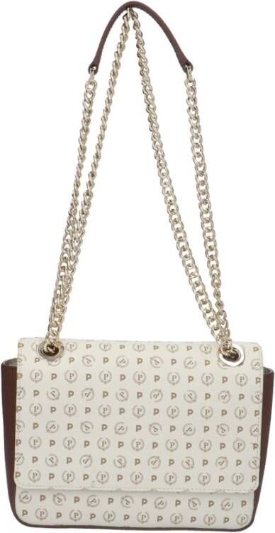 Pollini Heritage Schoudertas Stijlvol en Functioneel Beige Dames