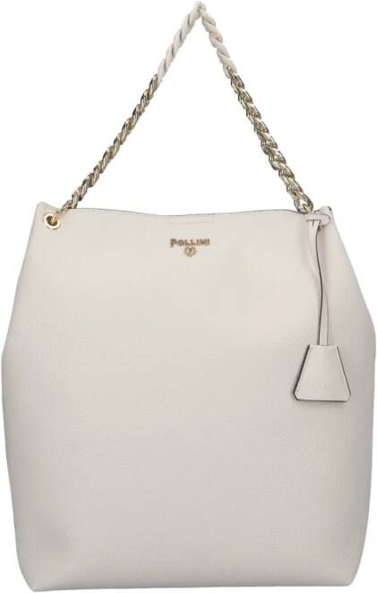 Pollini Hoogwaardige schoudertas voor vrouwen Beige Dames