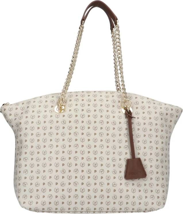Pollini Klassieke Schoudertas Beige Dames