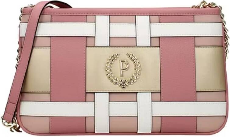 Pollini Multicolor Geometrische Crossbodytas Beige Dames