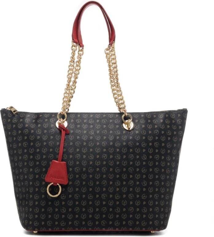 Pollini Heritage Winkel Tas met Rits Black Dames