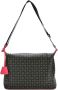 Pollini Klassieke Heritage Logo Hobo Tas Black Dames - Thumbnail 2