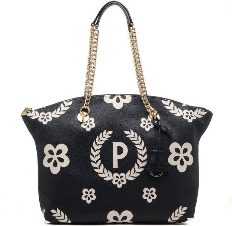Pollini Heritage Schoudertas voor Vrouwen Black Dames