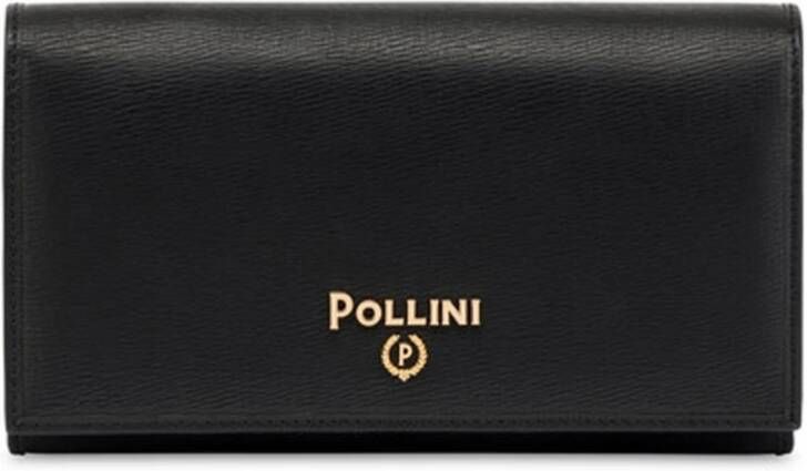Pollini Stijlvolle Palmellato Portemonnee Zwart Dames