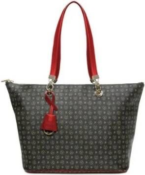 Pollini Heritage PVC Zwarte Handtas Black Dames