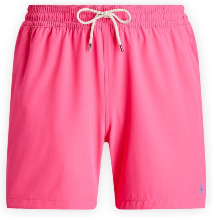 Ralph Lauren Elastische Taille Shorts Heren Fuchsia Pink Heren