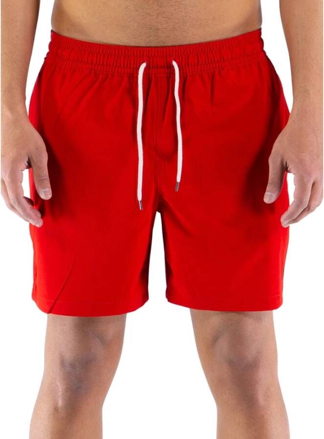 Polo Ralph Lauren Reiziger Strand Boxer Shorts Red Heren