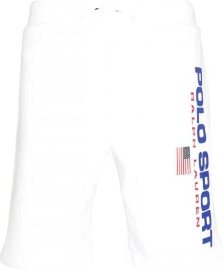 Polo Ralph Lauren Large Logo Fleece Shorts White- Heren White