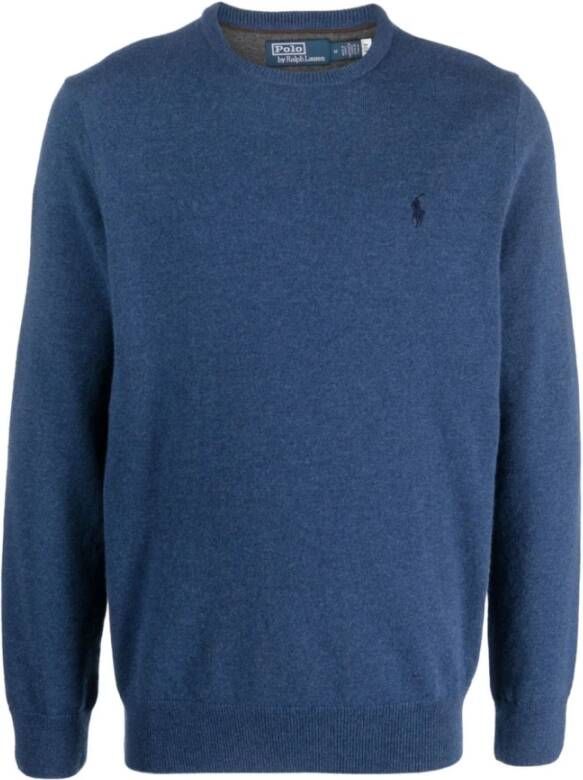 Polo Ralph Lauren Blauwe Sweaters LS CN Pp-Lange Mouwen-Pullover Blauw Heren - Foto 4